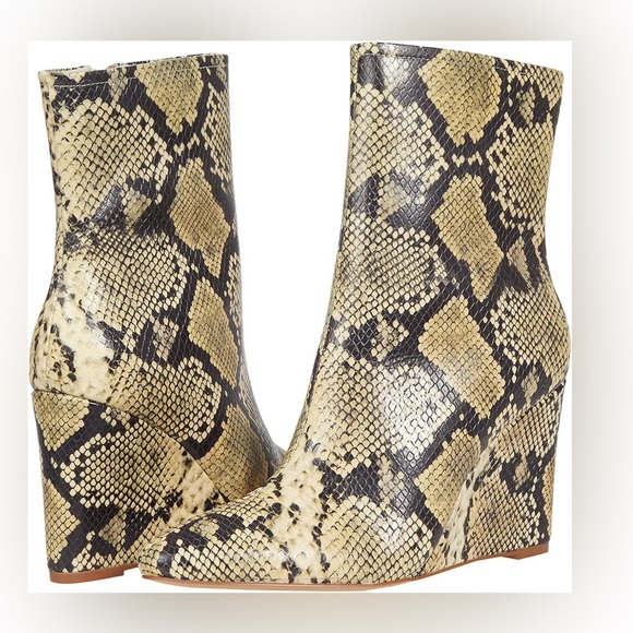 Matisse Kaia Snakeskin pattern wedge boot - Picture 1 of 7
